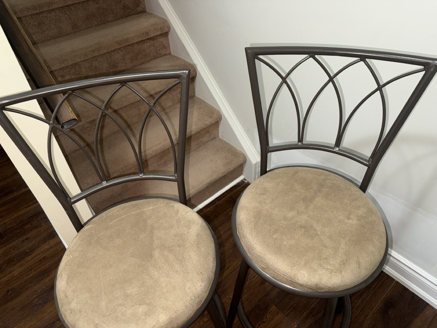 Set of 2 Swivel Bar Stools - photo 3