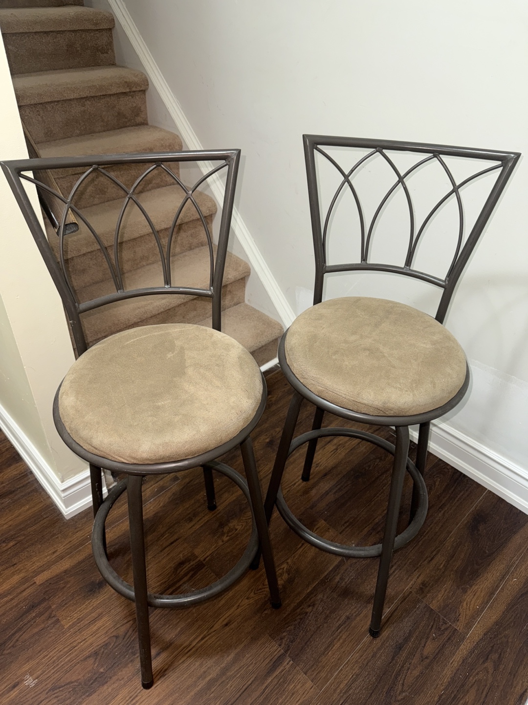 Set of 2 Swivel Bar Stools - photo 2