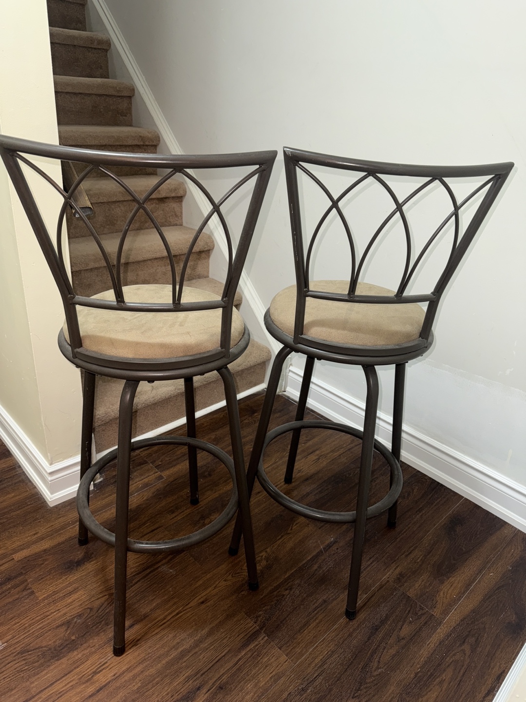 Set of 2 Swivel Bar Stools - photo 4