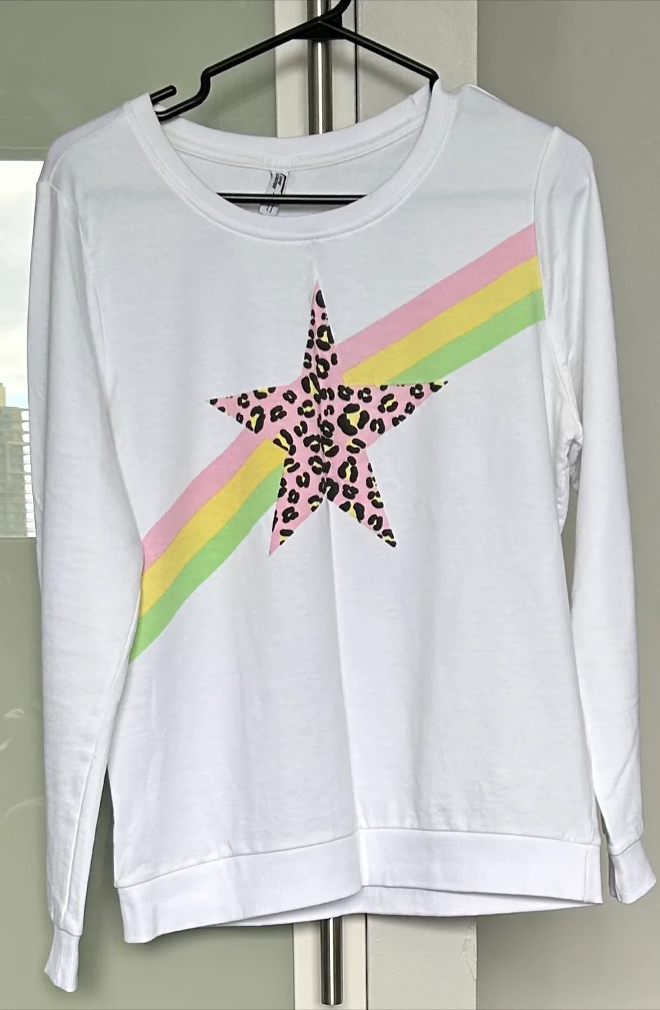Fame Forever White Long Sleeve Top - Size L thumbnail