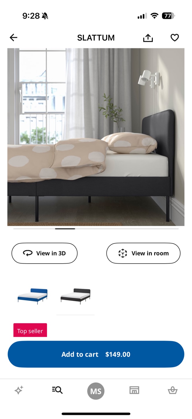 Ikea full size bed frame-Moving sale - photo 4