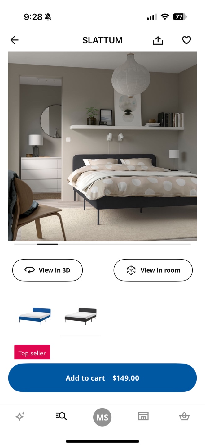 Ikea full size bed frame-Moving sale - photo 5