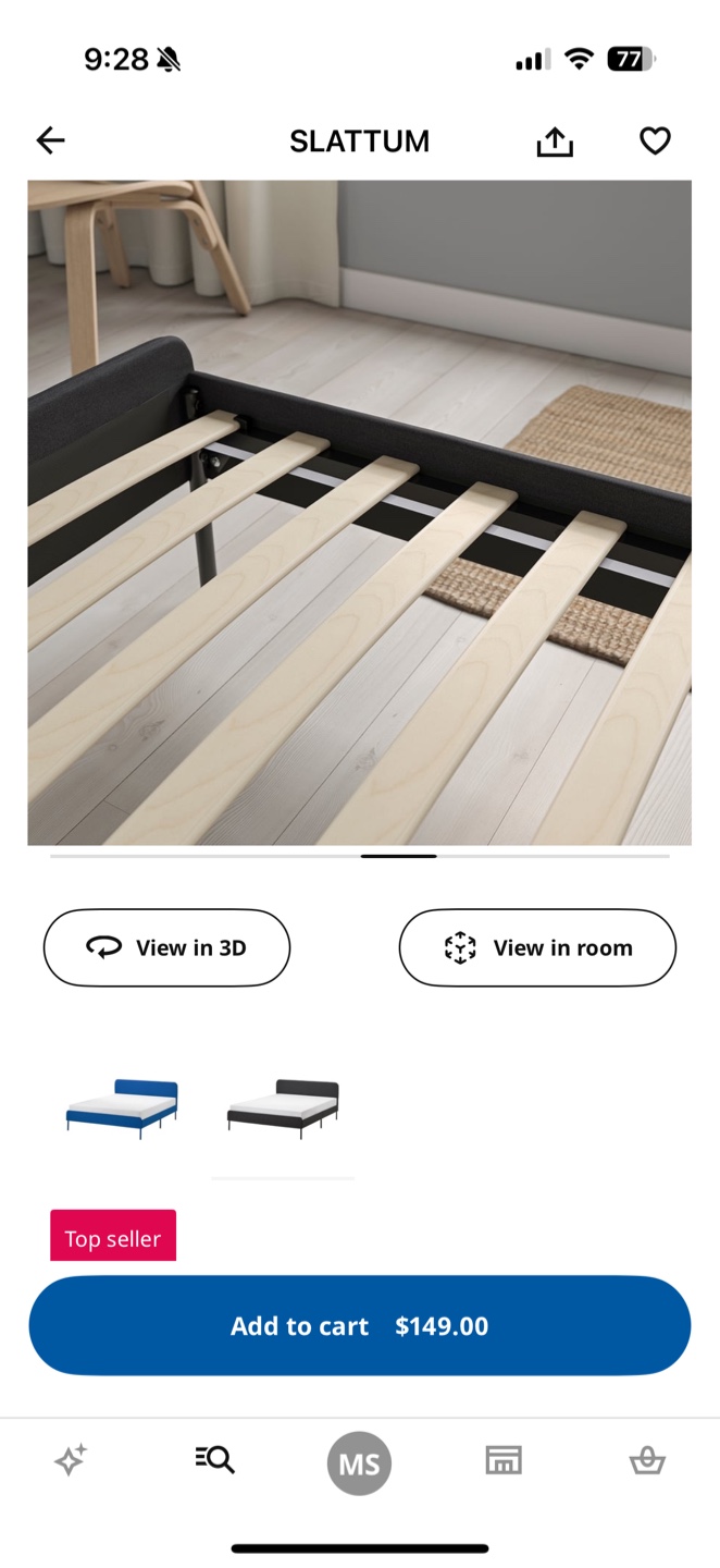 Ikea full size bed frame-Moving sale - photo 3