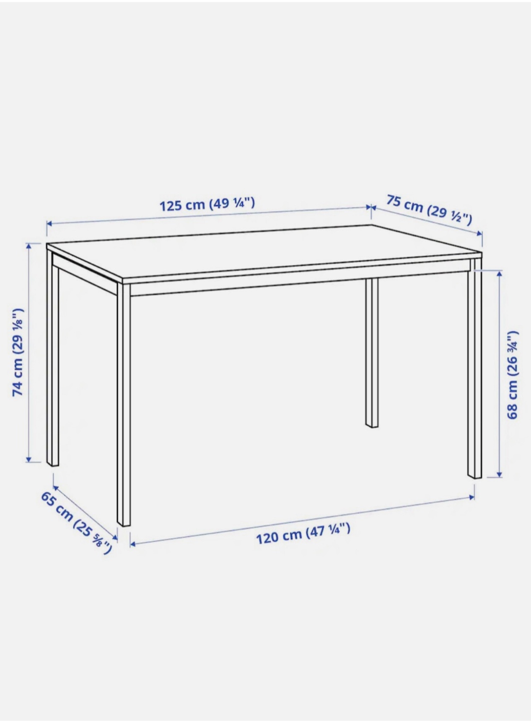 IKEA MELLTORP White Table - photo 3