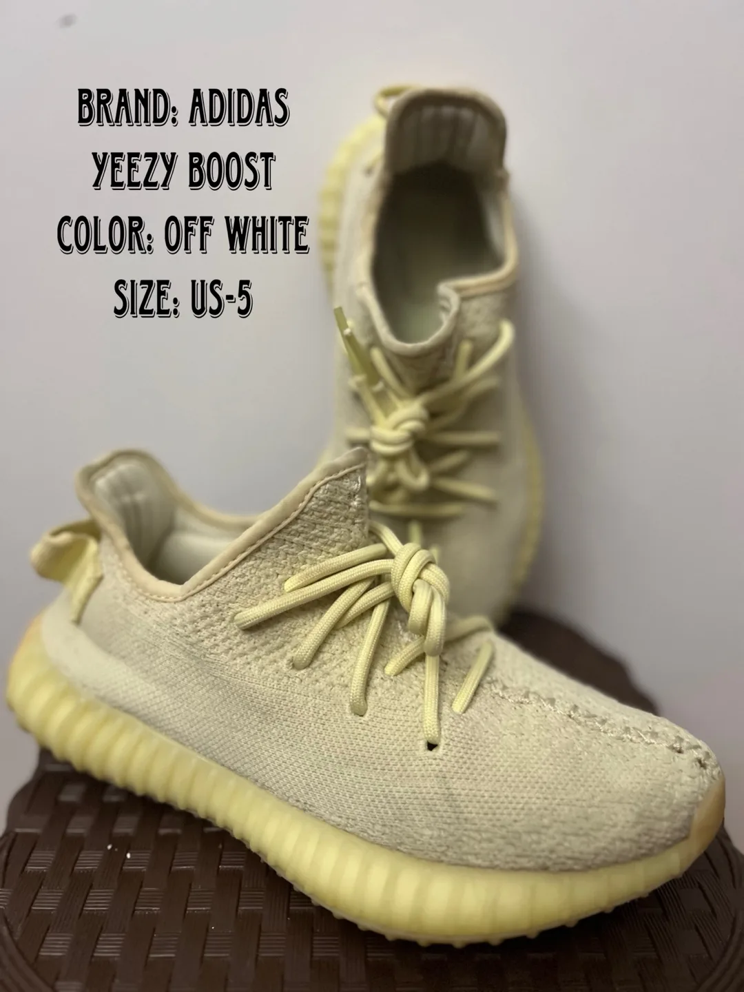 Adidas Yeezy Boost Off White US-5 thumbnail