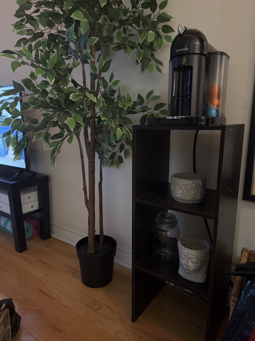 Dark Brown Wood Shelf Unit - photo 4