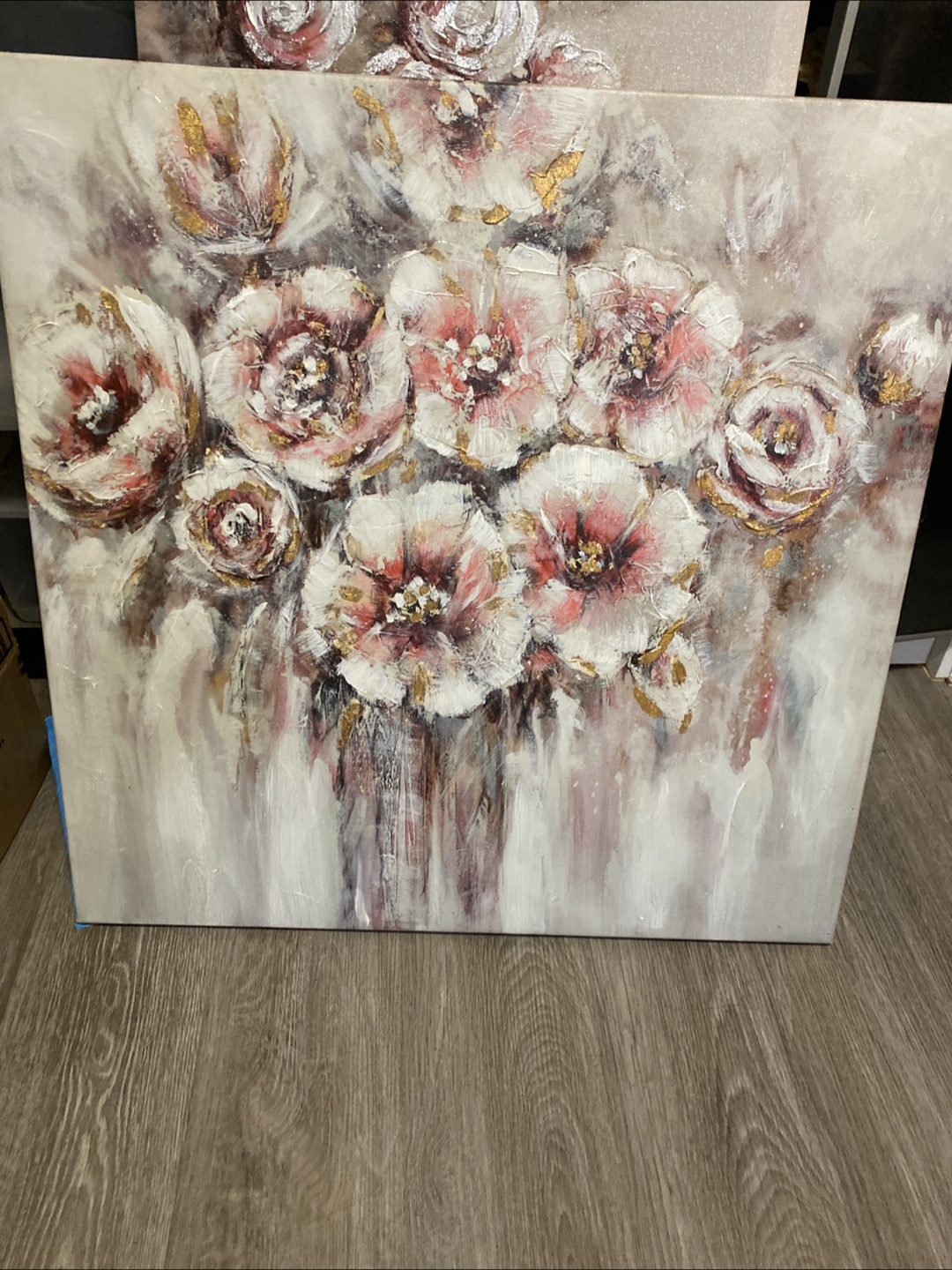 Floral Canvas Art textured