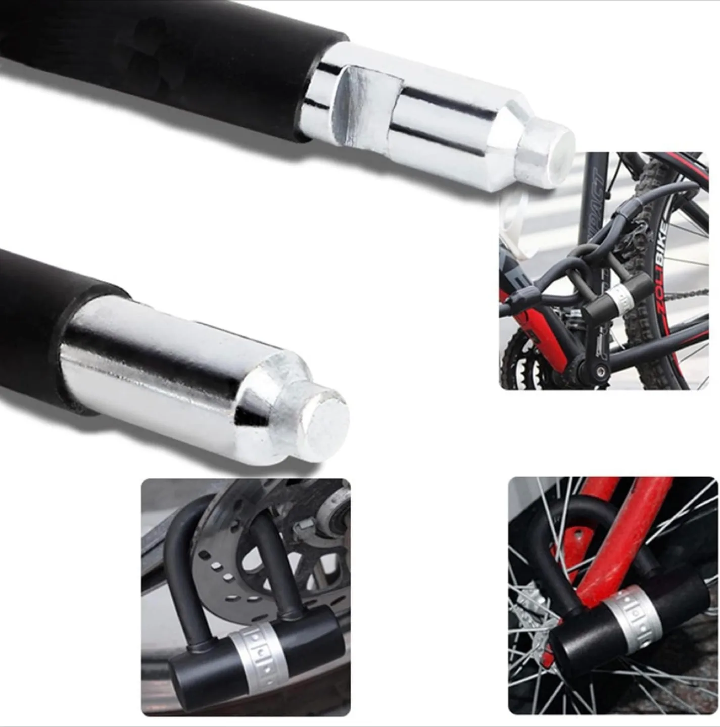 Zolim U-Lock Bike Lock - Black image indicator(7)
