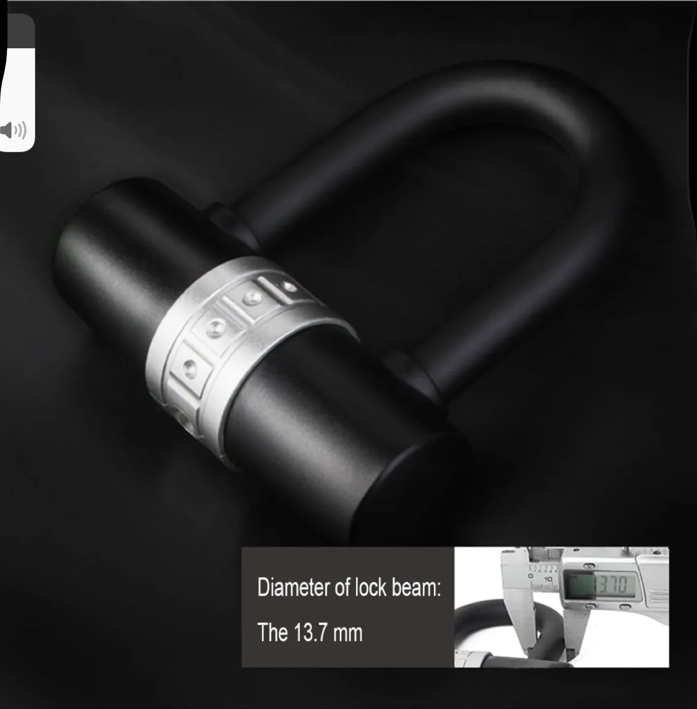 Zolim U-Lock Bike Lock - Black image indicator(8)