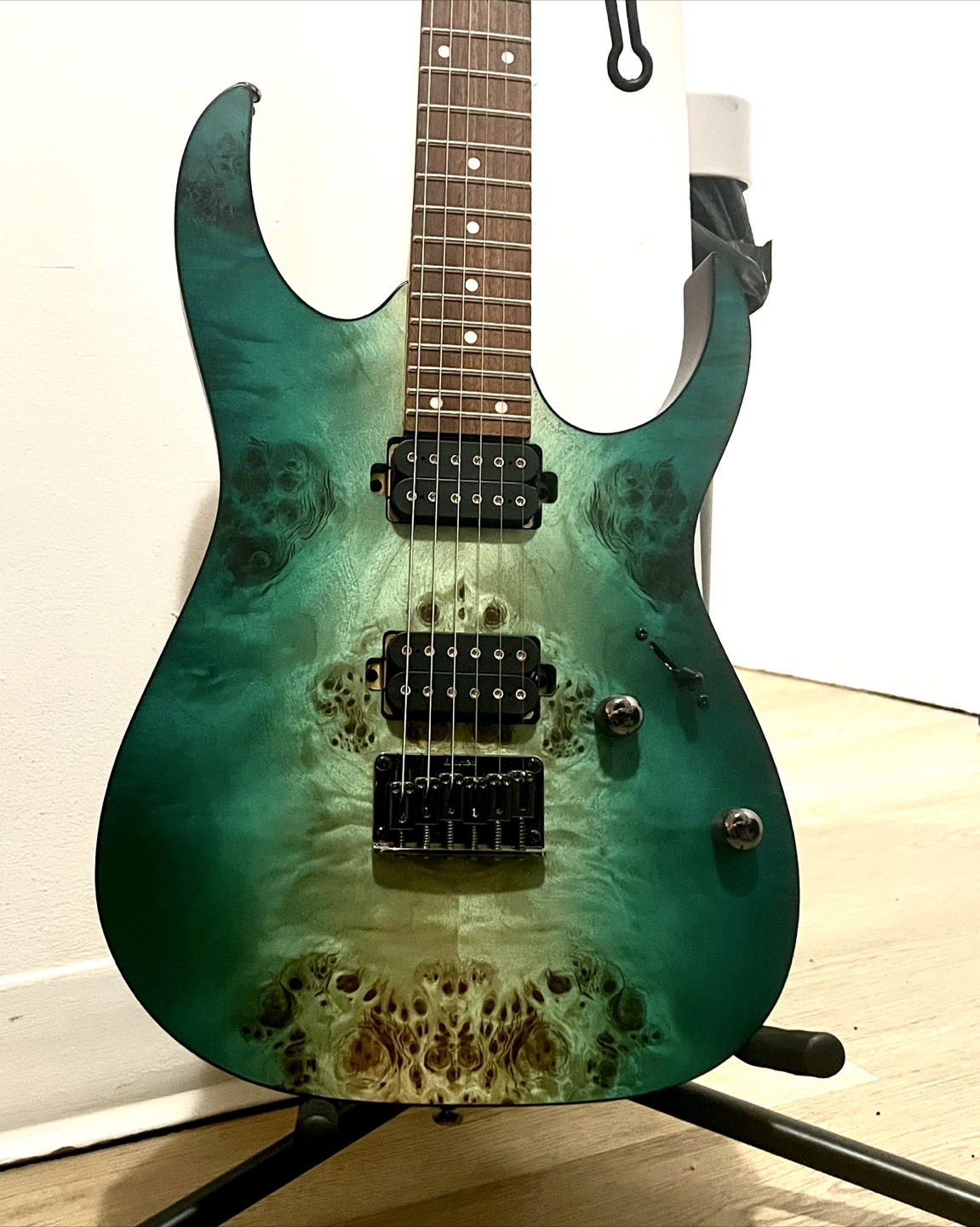 Ibanez Electric Guitar with Gig Bag- Blue-Green Finish