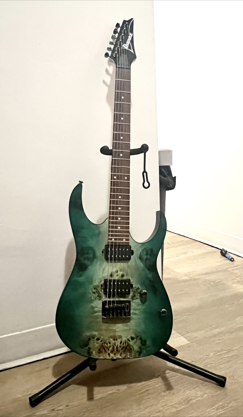 Ibanez Electric Guitar with Gig Bag- Blue-Green Finish - photo 2