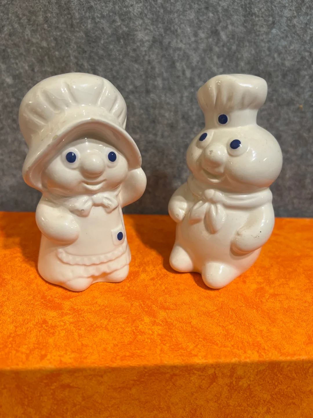 Vintage Pillsbury Dough Mr &Mrs Chef Salt & Pepper Shakers thumbnail