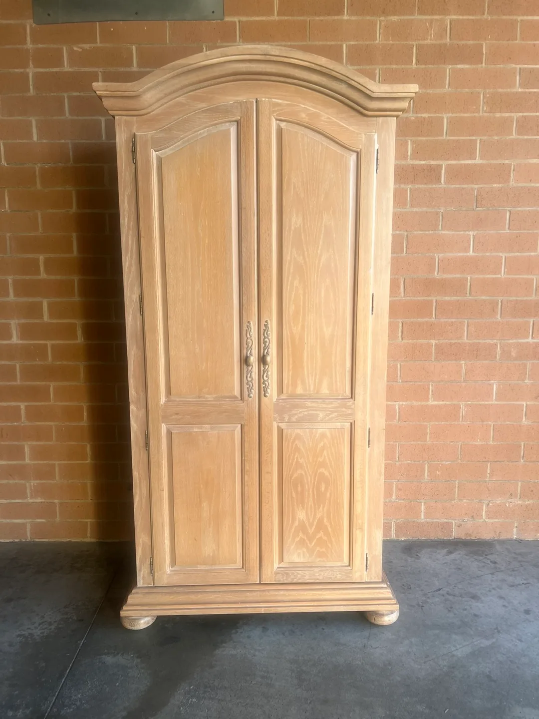 Wooden Wardrobe with Shelves thumbnail