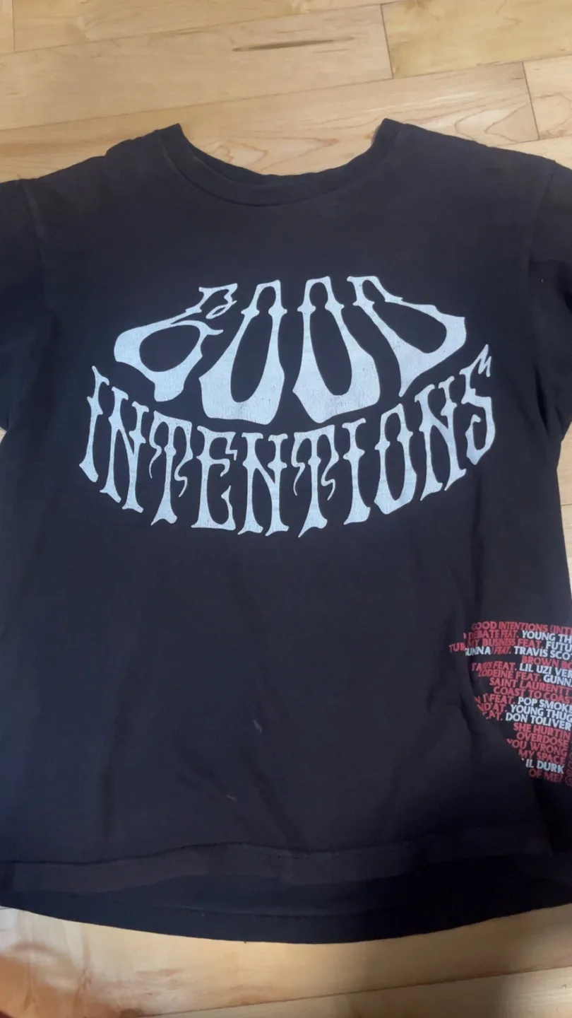 VLONE Good Intentions Black T-Shirt thumbnail
