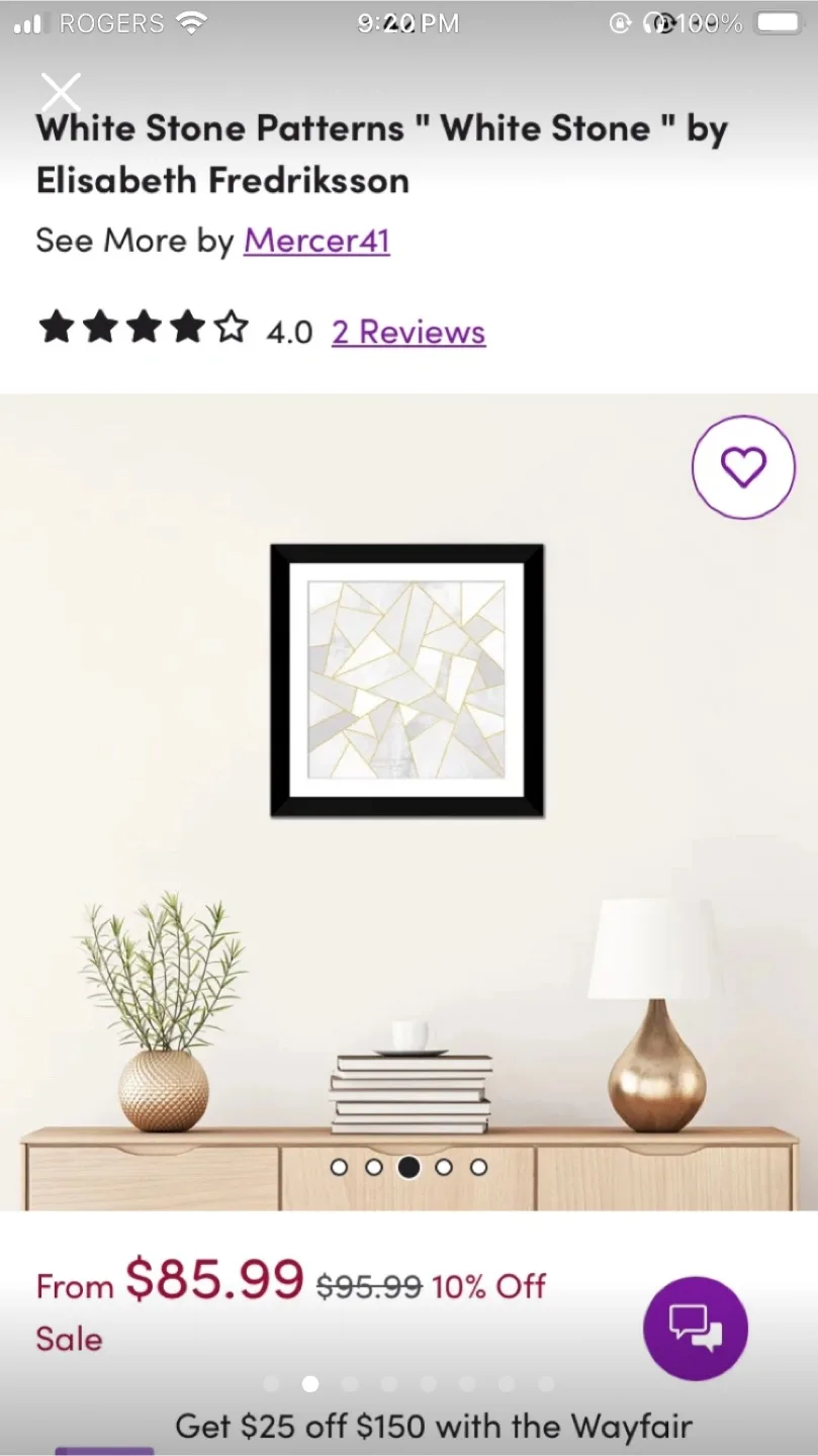 Wayfair Mercer41 Geometric Canvas Wall Art image indicator(6)
