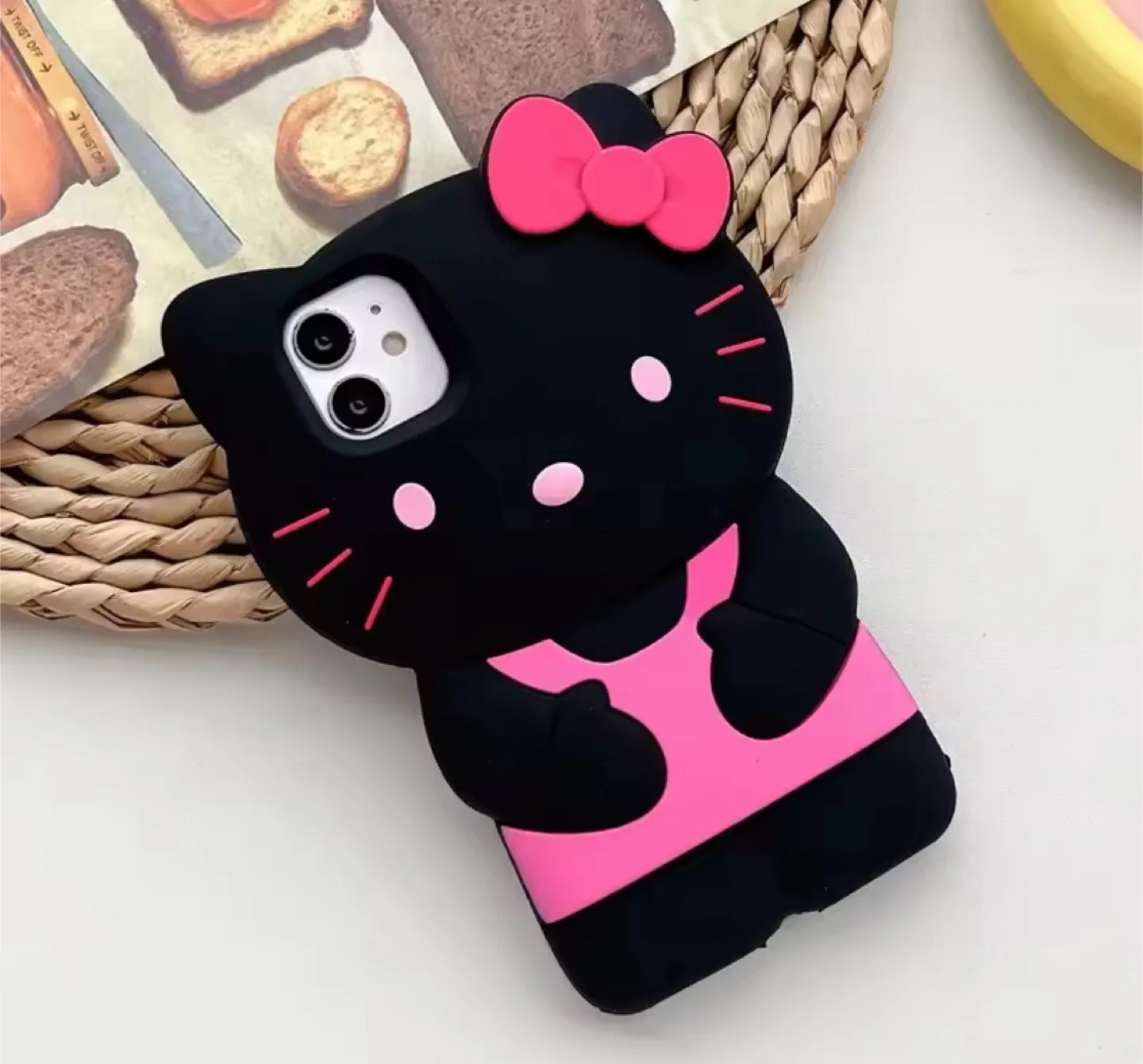 Hello Kitty iPhone 13 Pro Case - Black/Pink thumbnail