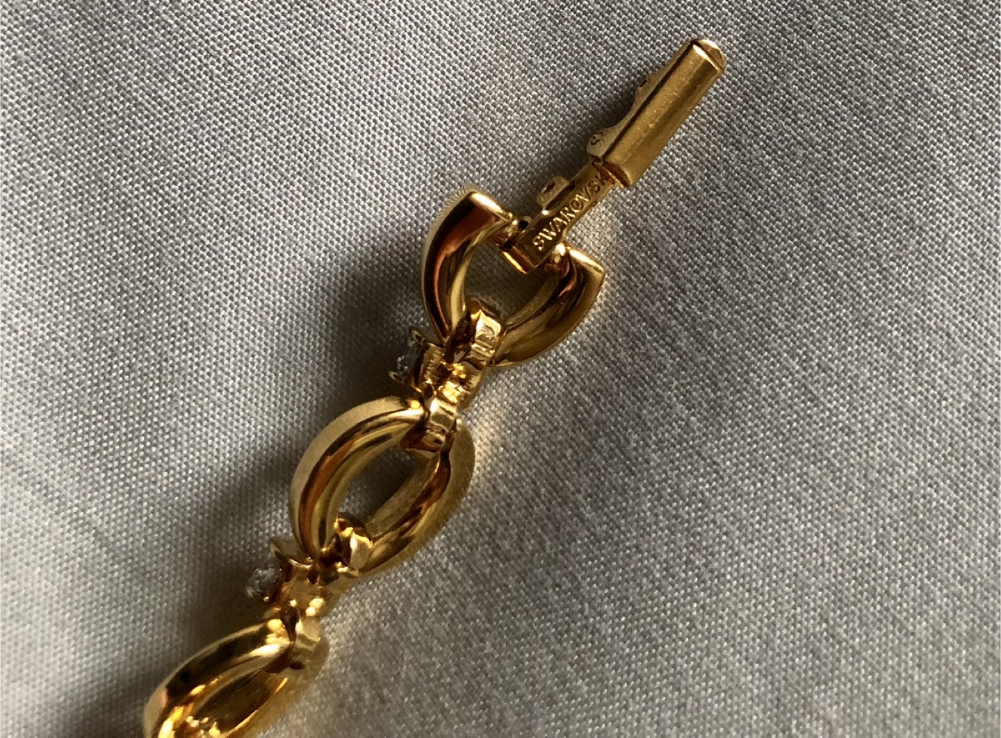 Vintage Swarovski Gold Tone Crystal Necklace - photo 4
