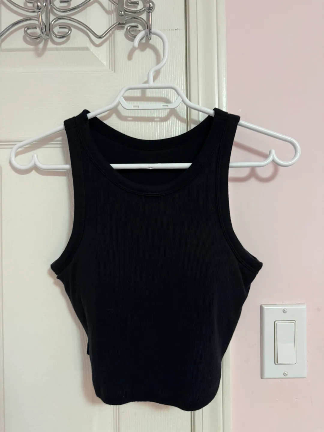 Uniqlo Ribbed Cropped Bra Sleeveless Top - XS thumbnail