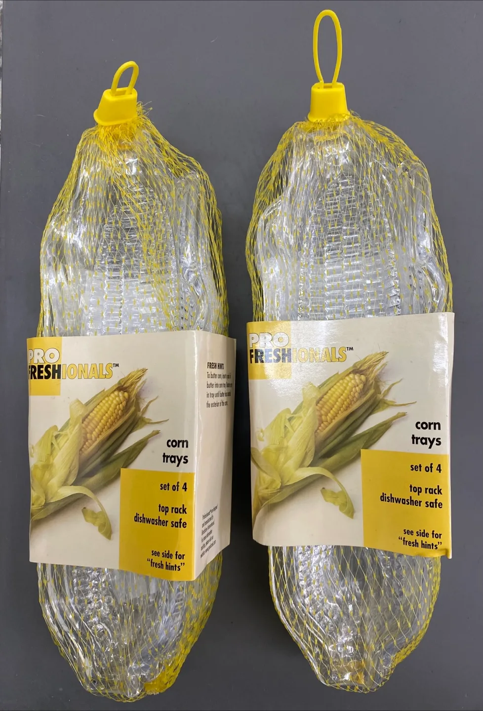 (2) Sets of Plastic Corn Trays  (New) thumbnail
