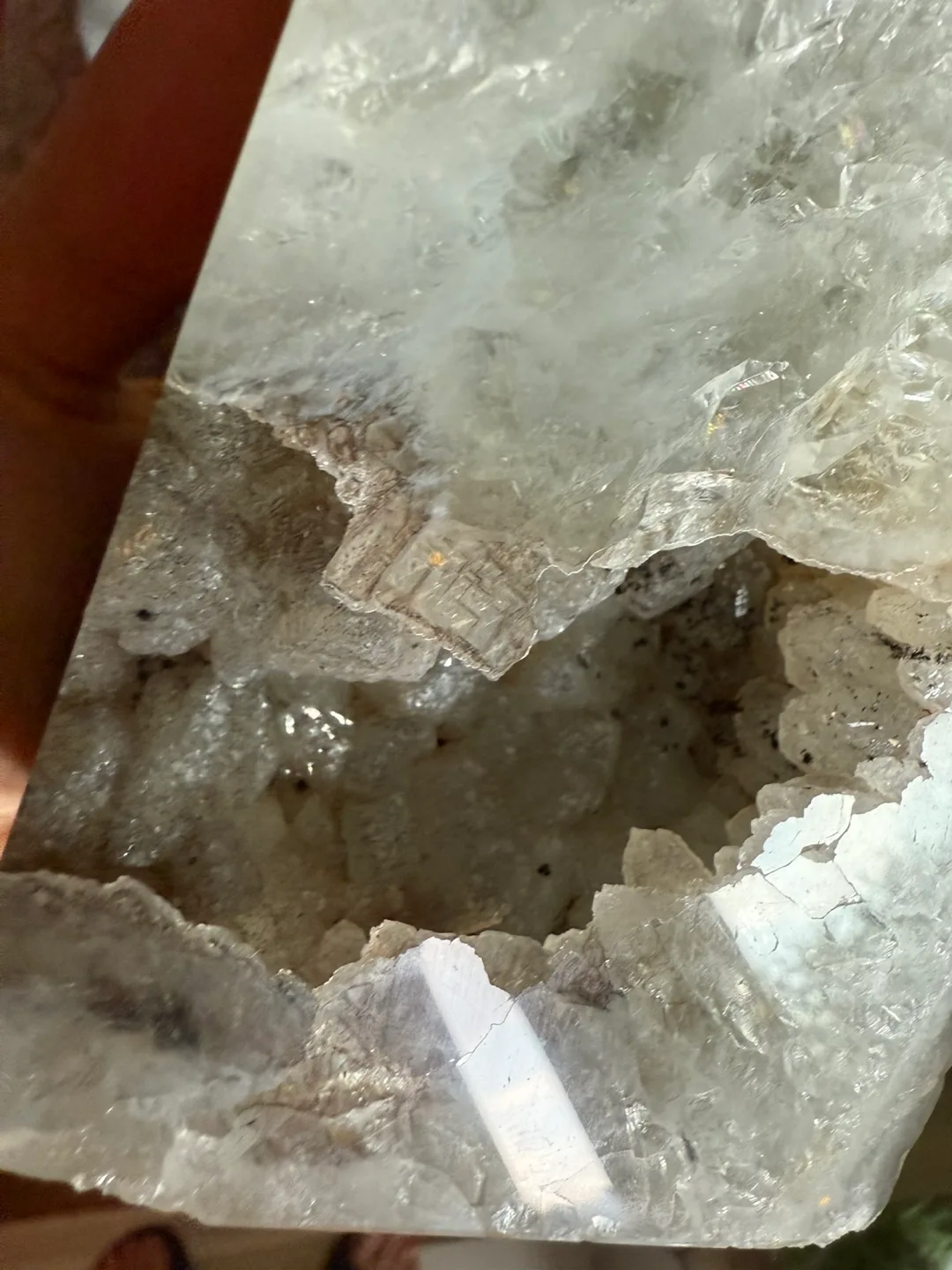 Beautiful Raw Authentic Brazilian Crystal Geode Bookend image indicator(3)