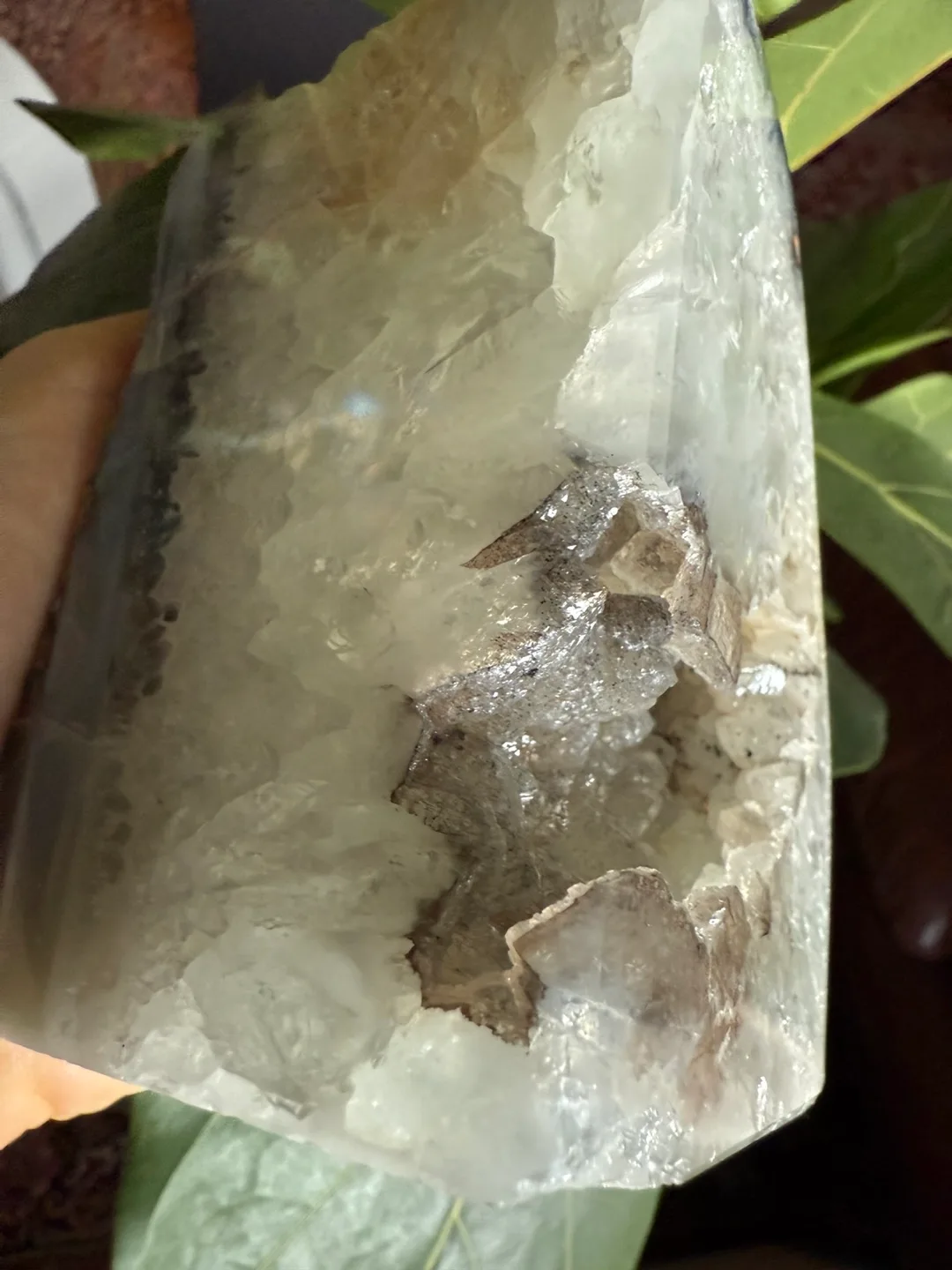 Beautiful Raw Authentic Brazilian Crystal Geode Bookend image indicator(4)