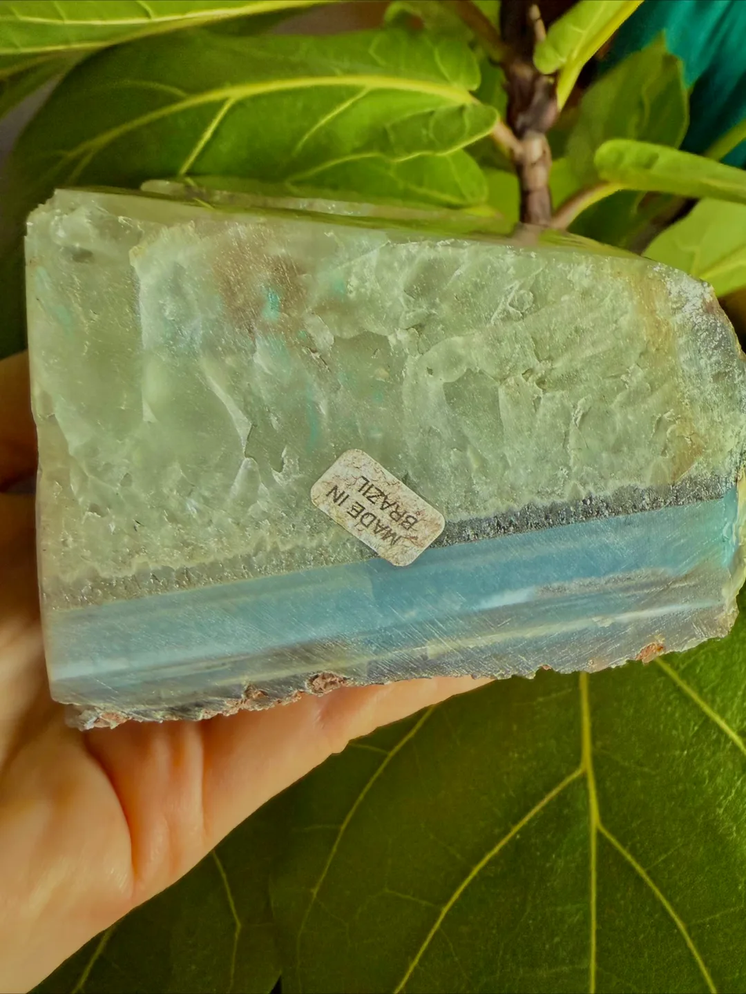 Beautiful Raw Authentic Brazilian Crystal Geode Bookend image indicator(7)