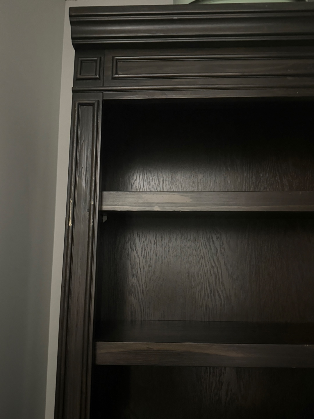 Dark Brown Wooden Bookcase - photo 3