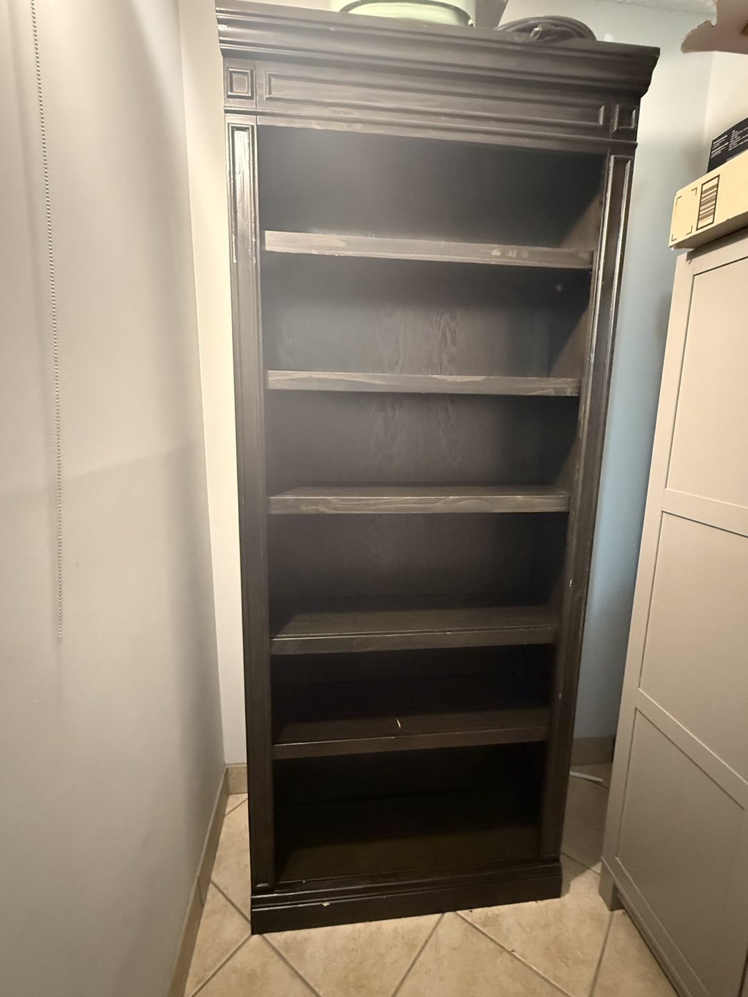 Dark Brown Wooden Bookcase - photo 4