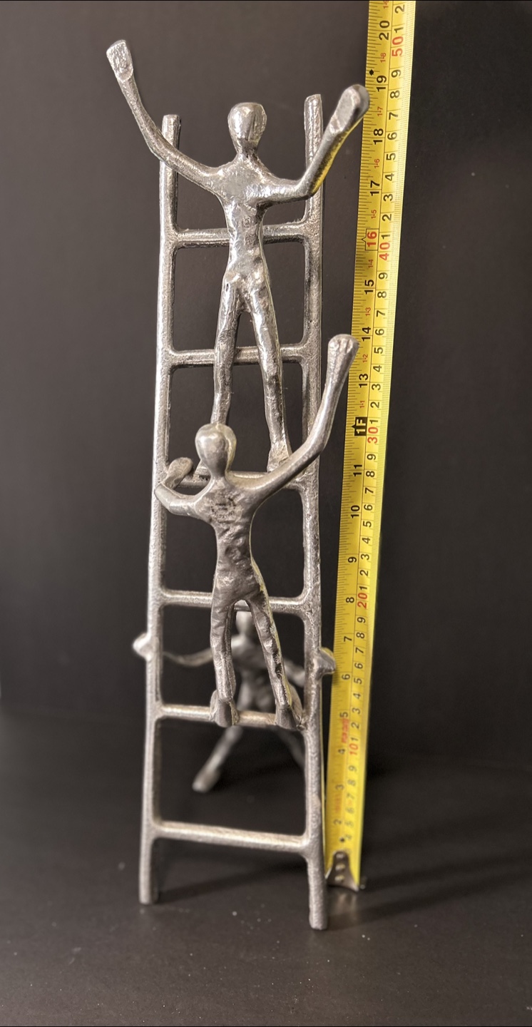 Plutus Modern Metal  Silver Sculpture Statue. $25 - photo 5