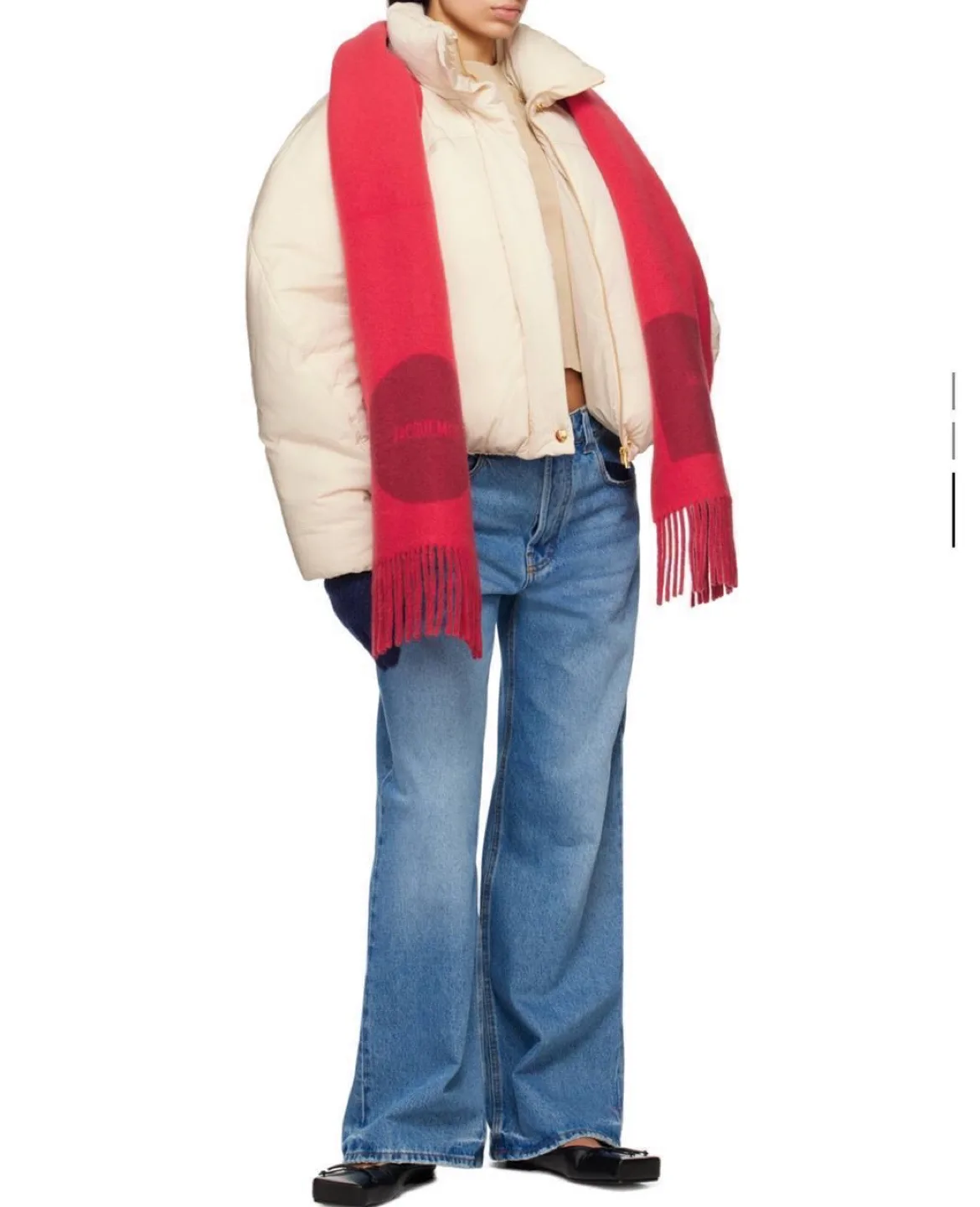 Jacquemus Le Rond Carré Scarf - Red thumbnail
