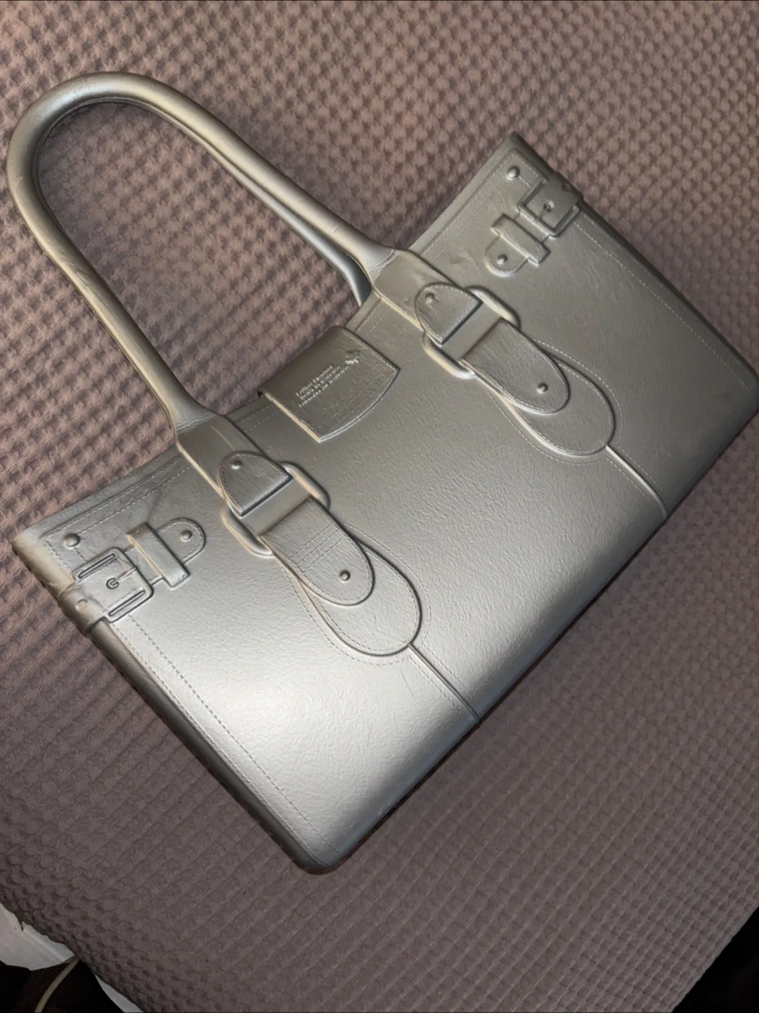 The Great Bag by Robert Verdi Silver Tote Bag image indicator(2)