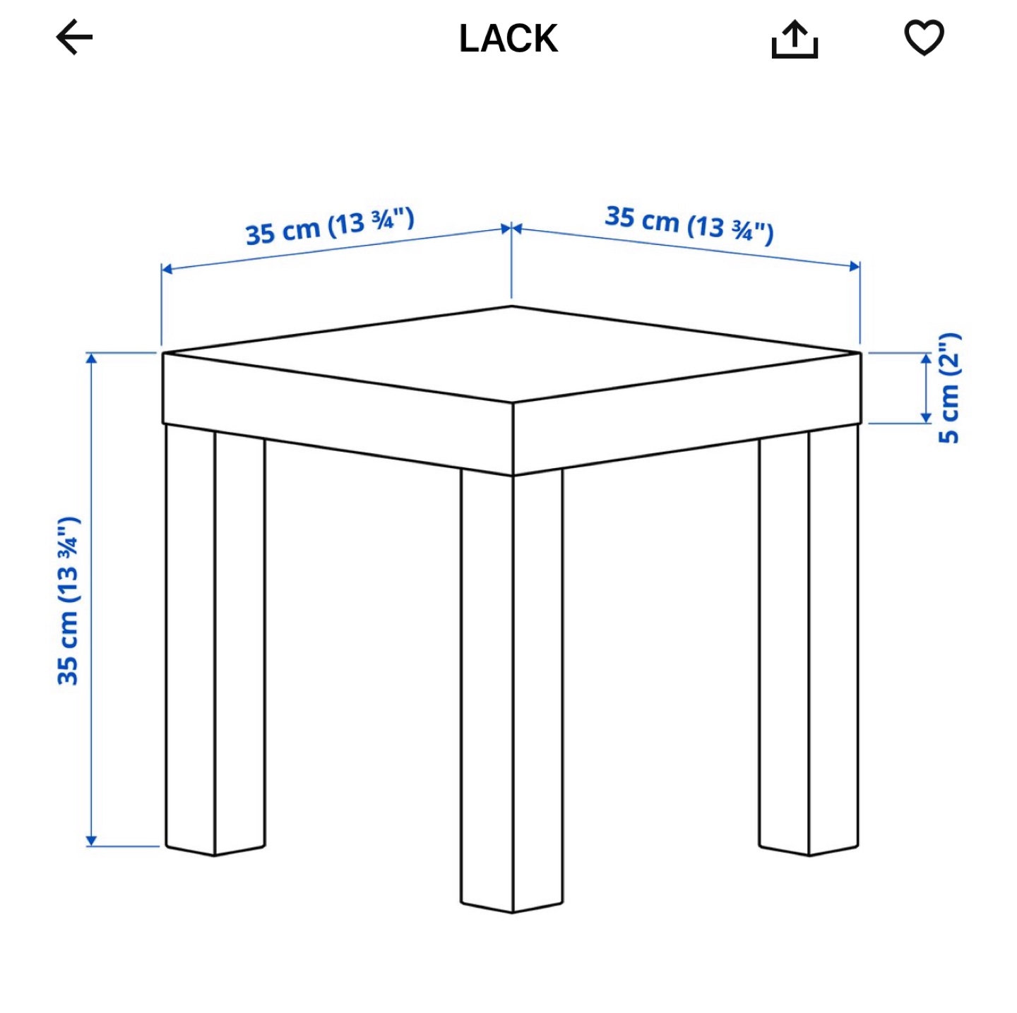IKEA Lack Side Table - Black - photo 5