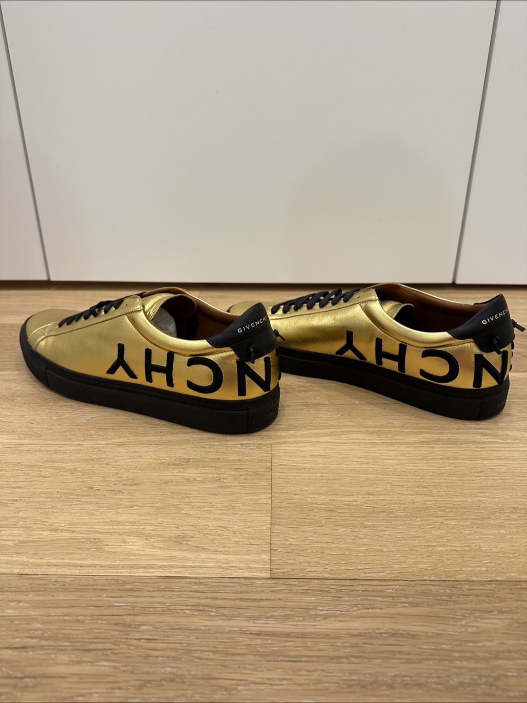 Brand New Givenchy Gold Leather Sneakers - photo 5