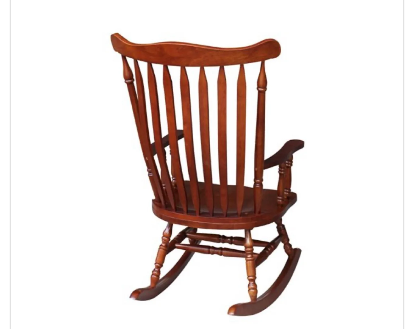 Floral Rocking Chair with Wooden Frame thumbnail