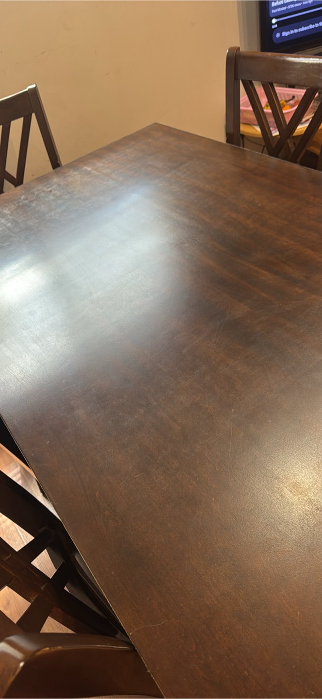 Wooden Dining Table and Chairs