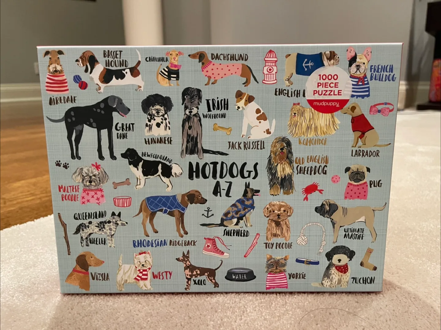 Mudpuppy Hotdogs A-Z 1000 Piece Puzzle thumbnail