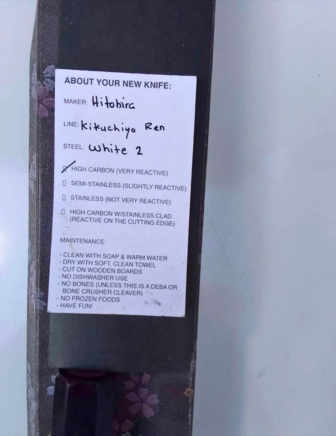 Hitohira Kikuchiyo Ren Knife image indicator(2)