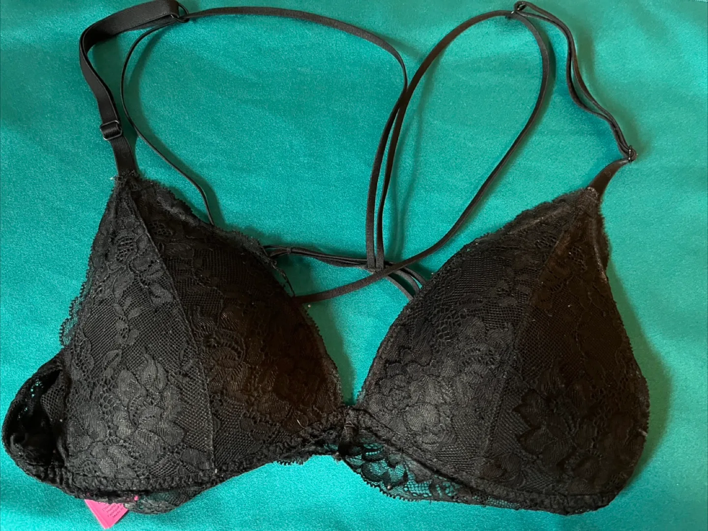 La Senza Black Lace Bra - Size S/P thumbnail
