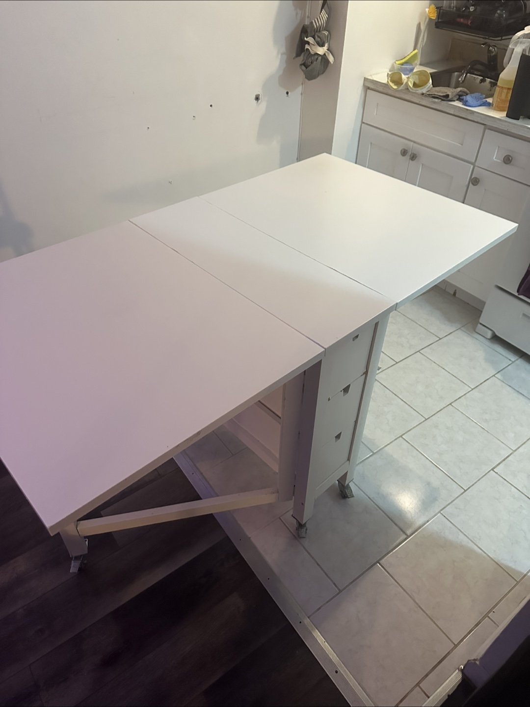 IKEA Nordem Table with wheels - photo 3