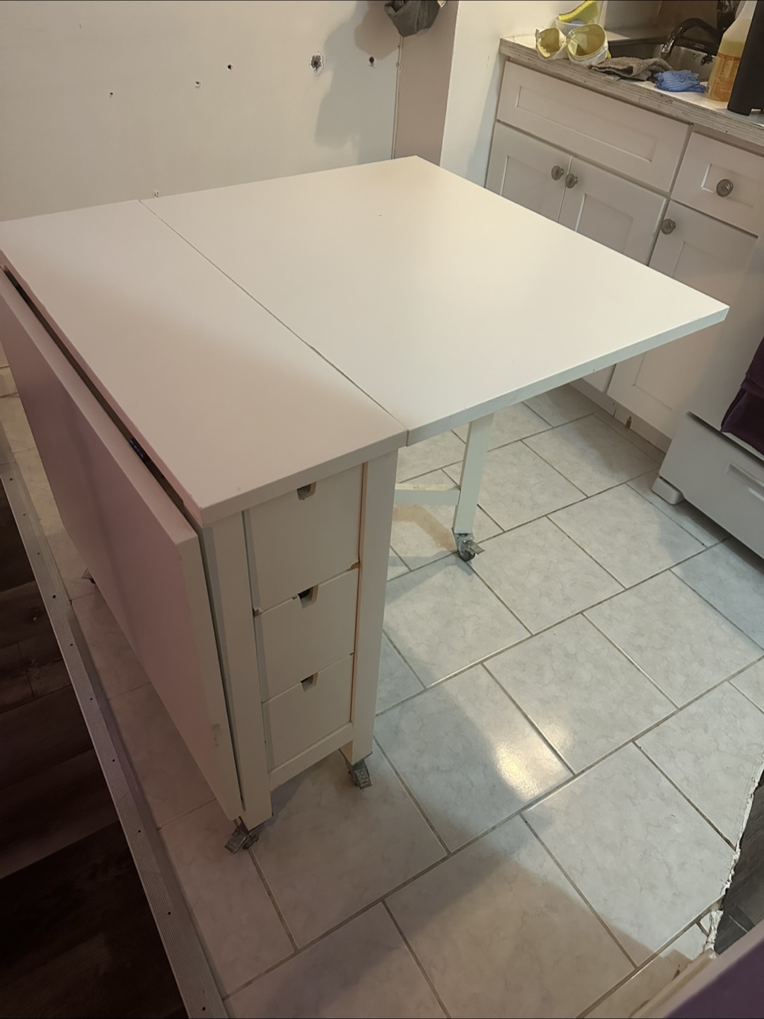 IKEA Nordem Table with wheels