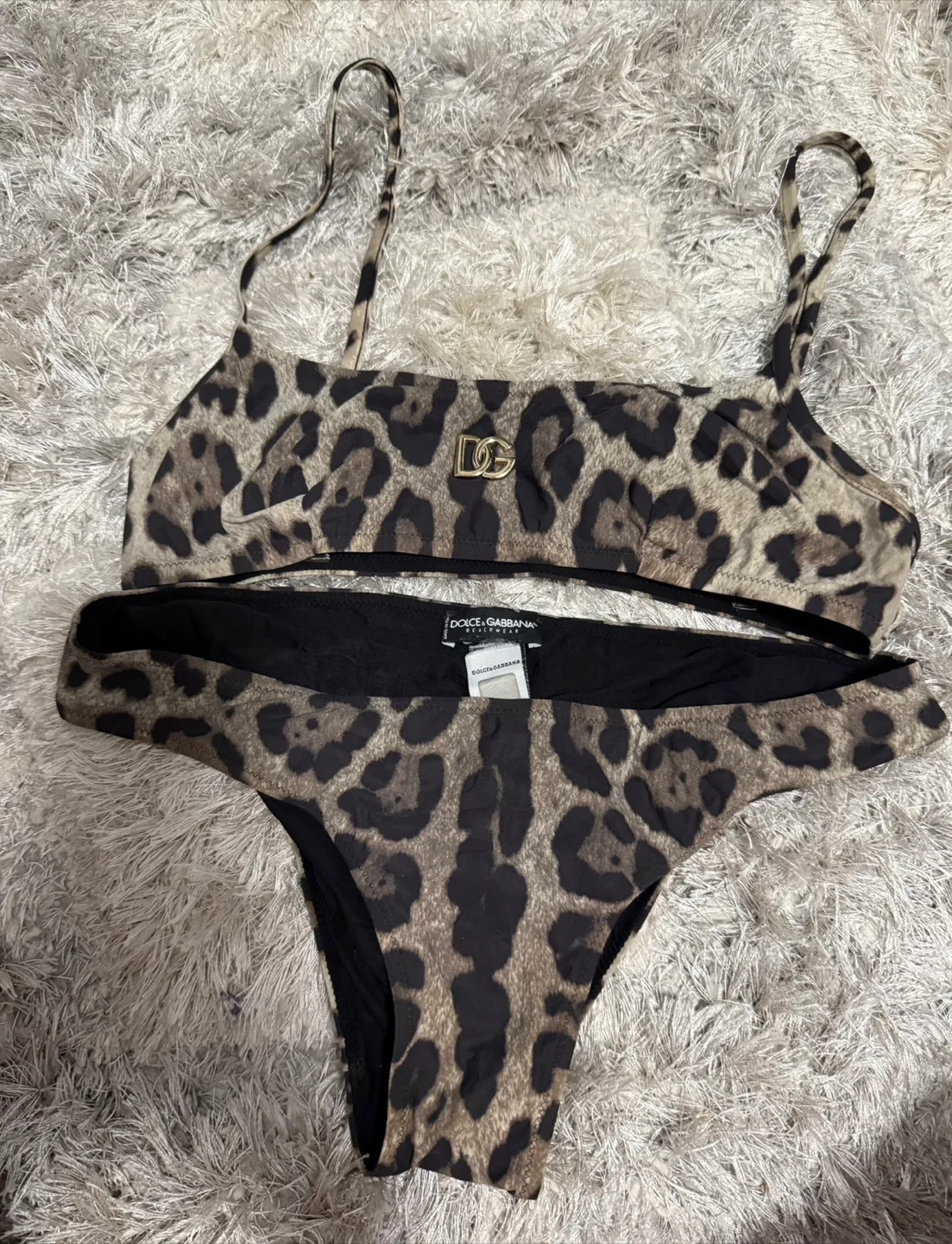 Dolce & Gabbana Leopard Print Bikini - Size 1 thumbnail