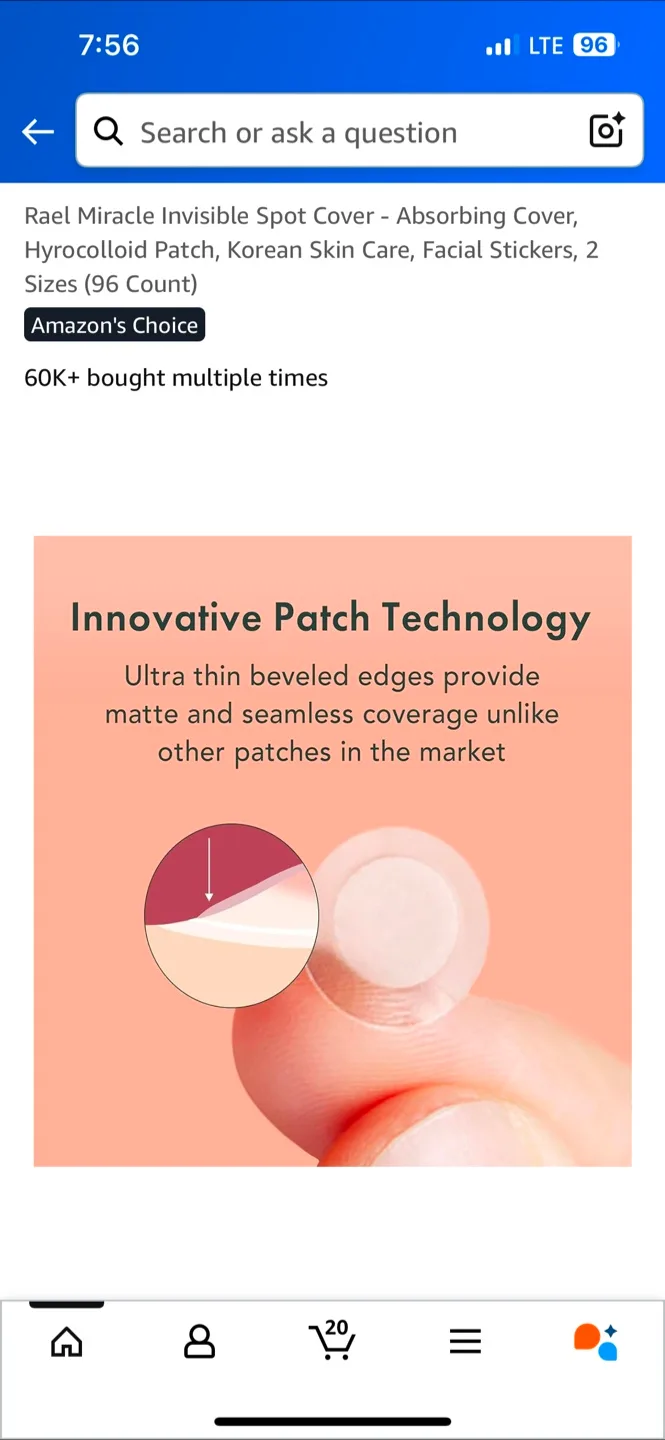 Rael Miracle Patch Invisible Spot Cover (96 Count) image indicator(3)