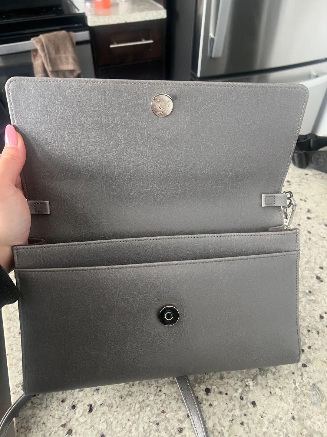 Matt & Nat Grey Crossbody Bag image indicator(2)