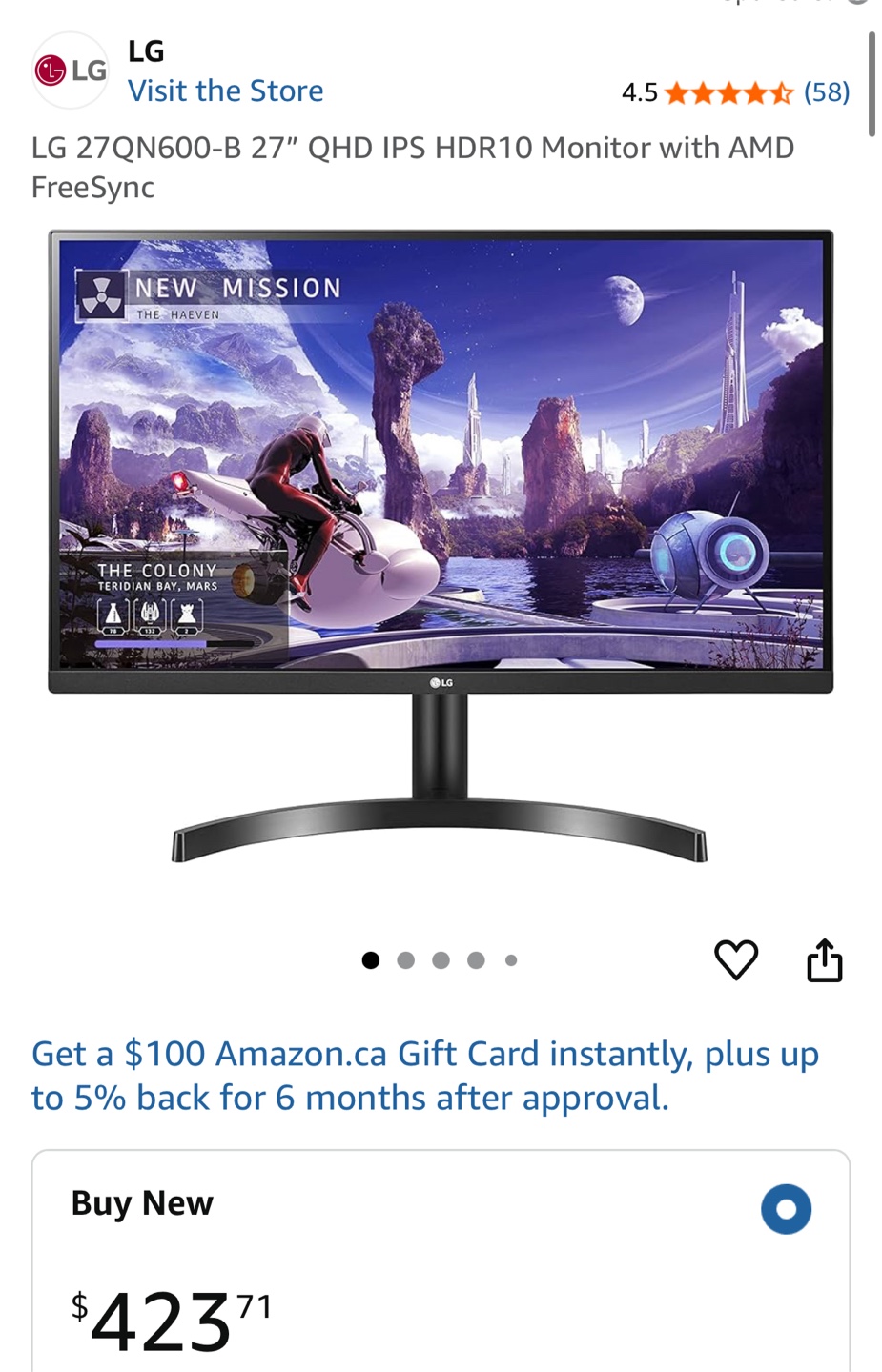 LG 27QN600-B 27" QHD IPS Monitor - photo 3