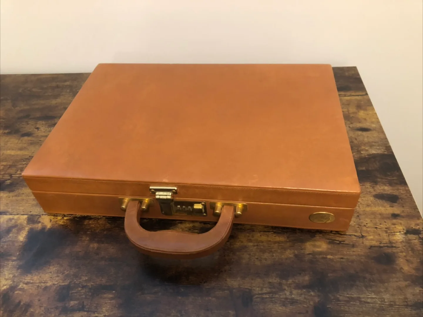 Vintage Bally Brown Leather Briefcase thumbnail