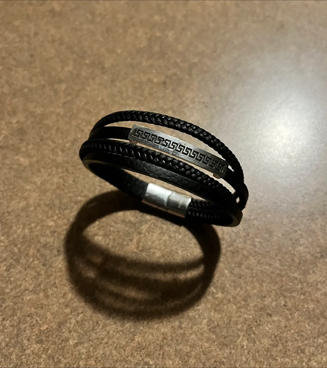 ALDO - Black Leather Multilayer Bracelet thumbnail