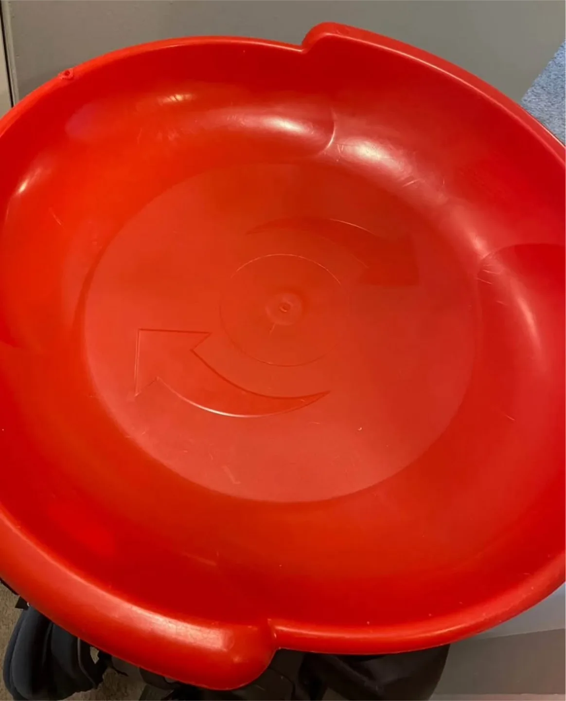 2 Red Plastic Snow Sleds thumbnail