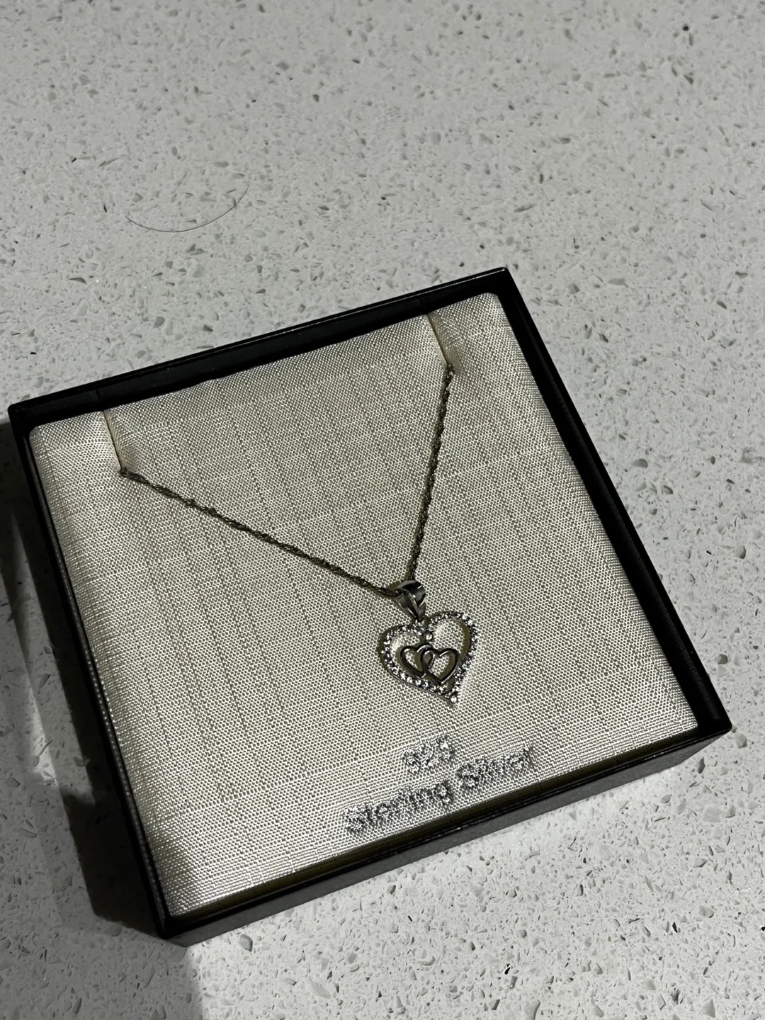 Amor 925 Sterling Silver Heart Necklace - New thumbnail