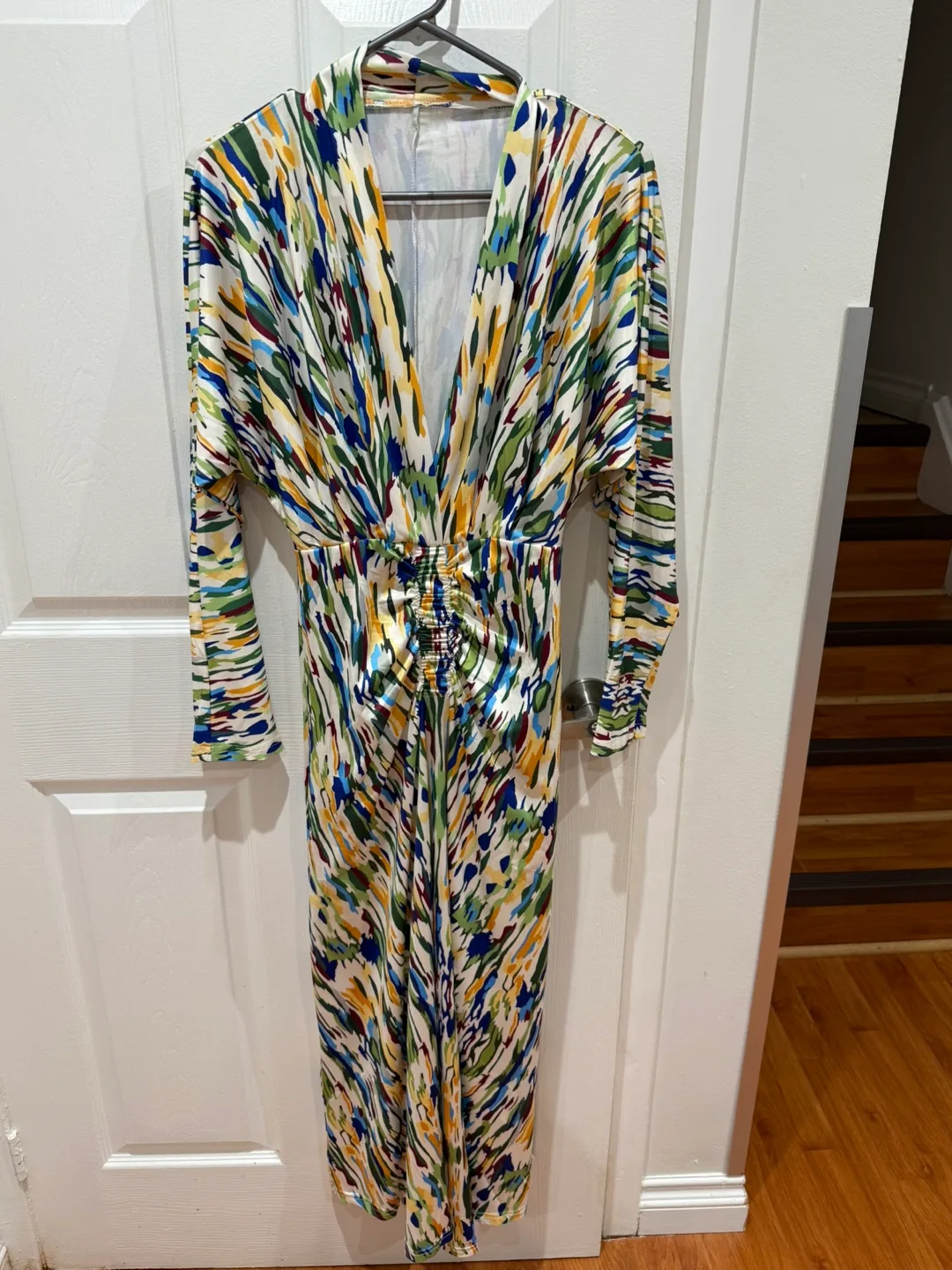 SHEIN Women's Maxi Dress, Multicoloured Abstract thumbnail