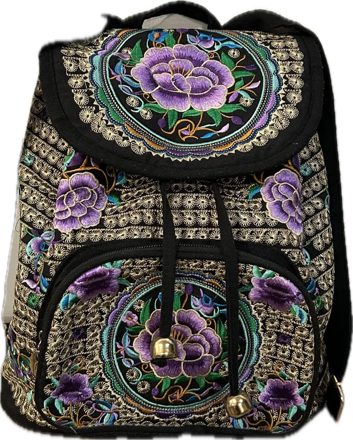 Embroidered Floral Backpack thumbnail